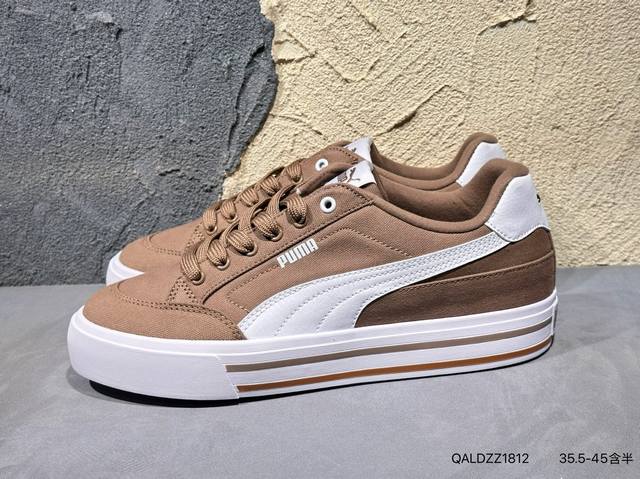 彪马Puma Palermo Og 复古单品防滑耐磨低帮德训板鞋 货号: 396353 05 孔眼底座和脚趾凸起由绒面革材料制成 支持侧踏时的踏步工作 脚背和侧
