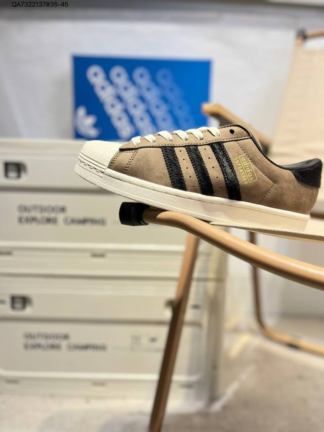 全新配色# 阿迪达斯Adidas三叶草 Originals Superstar 贝壳头系列低帮经典百搭休闲运动Ji0319 Qa7322137#35-45