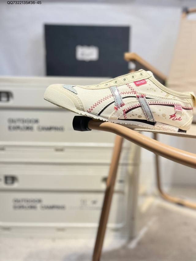 定制款# Onitsuka Tiger Mexico 66 鬼冢虎 墨西哥升级版系列低帮复古经典虎爪百搭休闲皮革慢跑鞋1183A360 Qq7322135#36