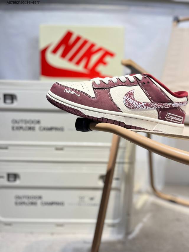 Supreme X Nike Sb Dunk Low 大厂出品 极力推荐 新配色 原装头层材料 独家版型蒸餾加工 帶來的是更好的视觉和脚感体验 大厂纯原品质出货