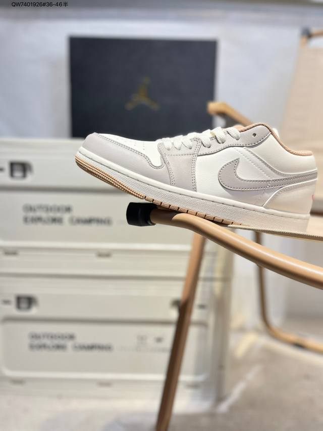 公司级头层皮乔丹Air Jordan 1 Low Aj1低帮系列篮球鞋 官方同步配色 原装级产物 #拒绝公底 立体鞋型 细节完美 高清洁度553558 Qw74