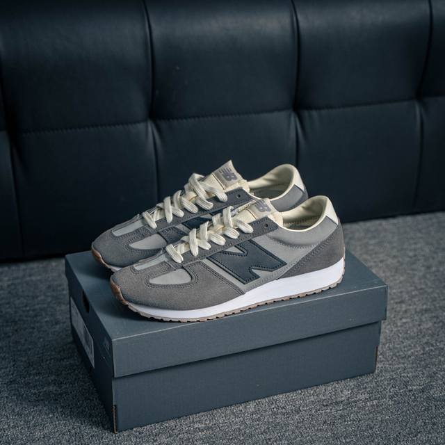 核心私 New Balance 新百伦 U471 复古休闲鞋 正确长绒鞋面 正确头层皮 N 字Logo 真皮纹理清晰可见 高弹大底 正确半透油蜡试脚纸 正确中底