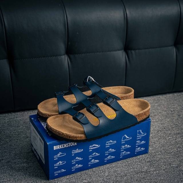 核心私 博肯 Birkenstock 三字拖鞋 广东原产#德国百年知名鞋履品牌 博肯Birkenstock 勃肯#采用质地柔软牛皮绒面材质#中底搭载缓震软木橡胶