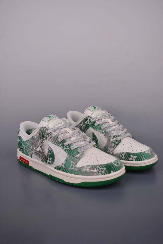 Nike Sb Dunk Low Lv联名 纯原大厂出品 极力推荐 原装头层材料 独家版型蒸餾加工 帶來的是更好的视觉和脚感体验 大厂纯原品质出货 清洁度 电绣