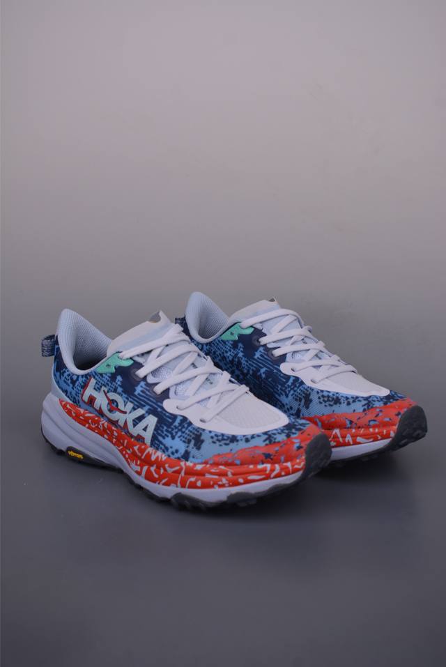 Hoka One One M Speedgoat 6 低帮专业越野跑步鞋 实拍首发 相较于前几代Mafate包裹感更好 跟Speedgoat 快速羚羊 系列比起