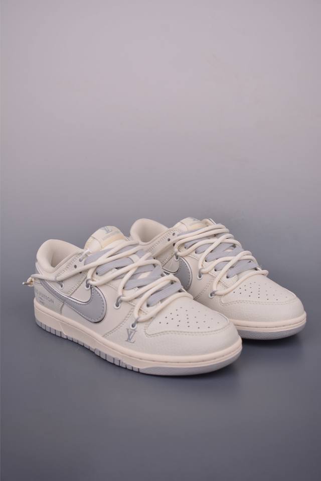 Nike Sb Dunk Low Lv联名 解构抽绳鞋带 纯原大厂出品 极力推荐 原装头层材料 独家版型蒸餾加工 帶來的是更好的视觉和脚感体验 大厂纯原品质出货