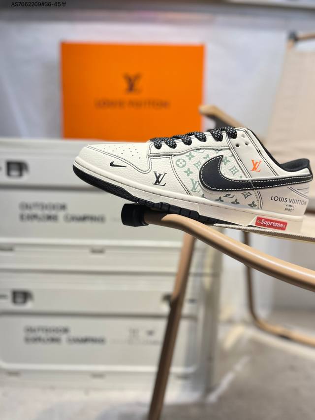 Lv X Nike Sb Dunk Low 大厂出品 极力推荐 新配色 原装头层材料 独家版型蒸餾加工 帶來的是更好的视觉和脚感体验 大厂纯原品质出货 清洁度
