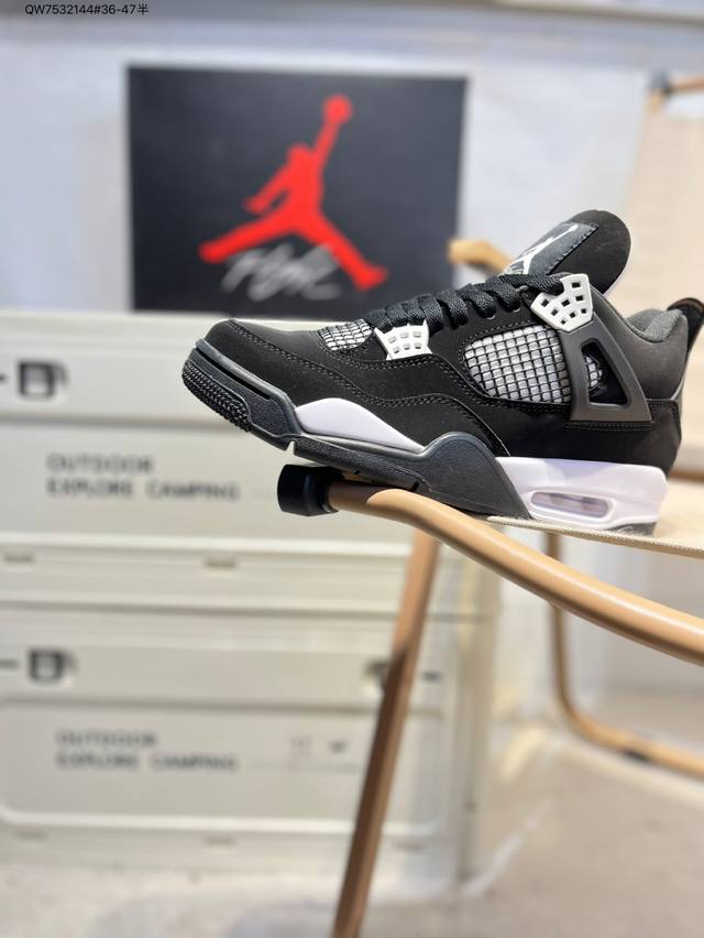 Air Jordan 4 Retro Black Military Blue 迈克尔 乔丹Aj4代中帮复古休闲运动文化篮球鞋Ao9129 Qw7532144#3