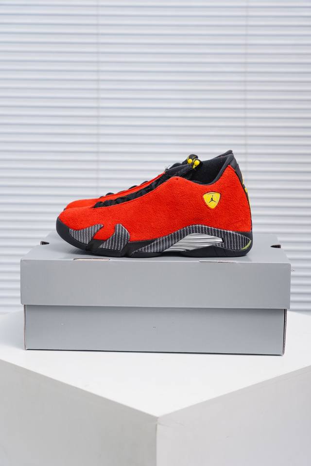 核心私 Air Jordan 14 Ferrari 法拉利 Aj14乔14 男子文化篮球鞋 If5015-600 圈内知名口碑大厂出品 原楦原纸板 原厂材料打造