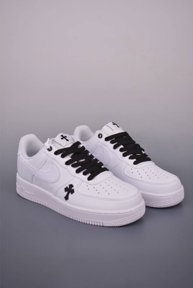 Nike Air Force 1 Low 克罗心联名 原楦头原纸板 打造纯正空军版型 专注外贸渠道 全掌内置蜂窝气垫 原盒配件 原厂中底钢印、拉帮完美 官方货号