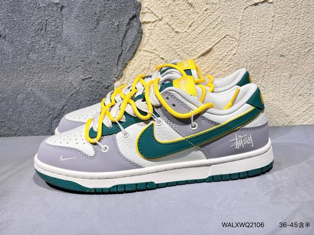 新品上市实拍 海外爆款限量发售！高端定制Nike Sb Dunk Low 古驰联名 米黄棕 高端定制 低帮休闲板鞋 定制鞋盒 大厂纯原品质出货 超高清洁度 皮料
