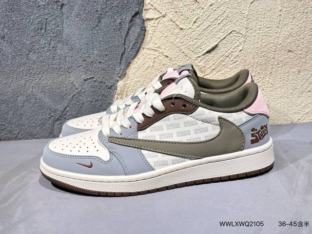 新品上市实拍 Travis Scott X Fragment Design X Jordan Air Jordan 1 Low Og Sp “斯图西联名---奶