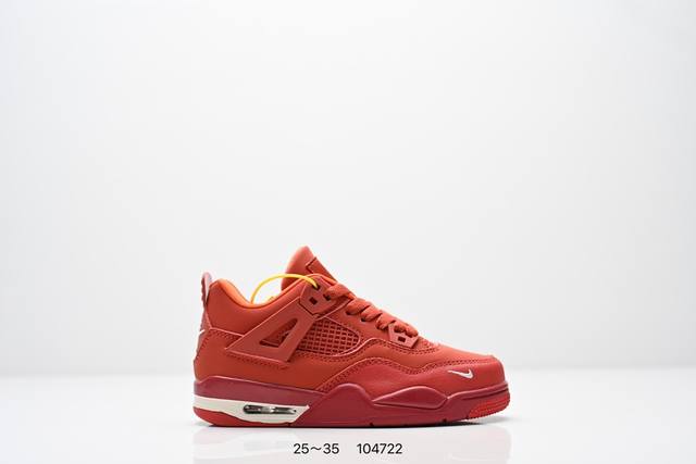 童鞋Air Jordan 4 Retro ”Bred Reimagined“ 复刻 皮面黑红 Aj4 乔丹4代 Aj4 乔4 黑红 版 乔丹篮球鞋系列 鞋子依旧