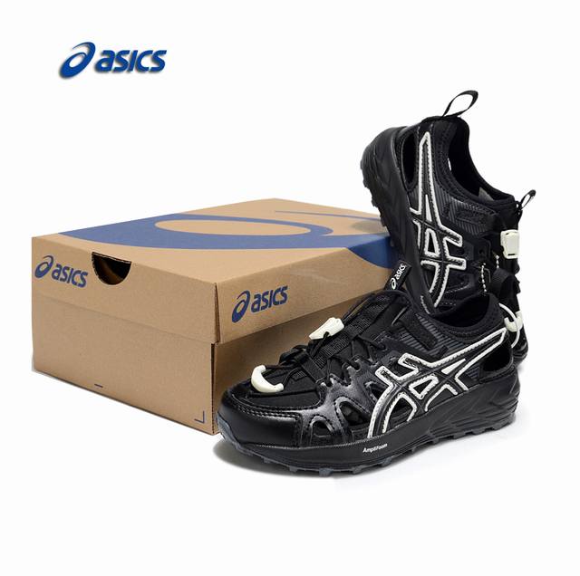 Asics亚瑟士新款Gel-Sonoma Fe户外徒步溯溪鞋男女亲子款童鞋27-39登山潮流休闲运动鞋镂空凉鞋