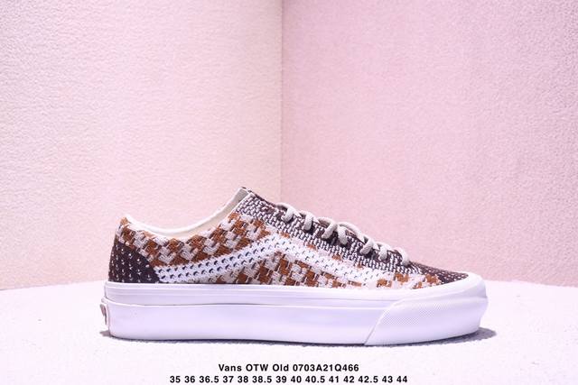 Vans Otw Old Skool 36 男女低帮复古针织网面棋盘格透气滑板鞋尺码：35 36 36.5 37 38 38.5 39 40 40.5 41 4