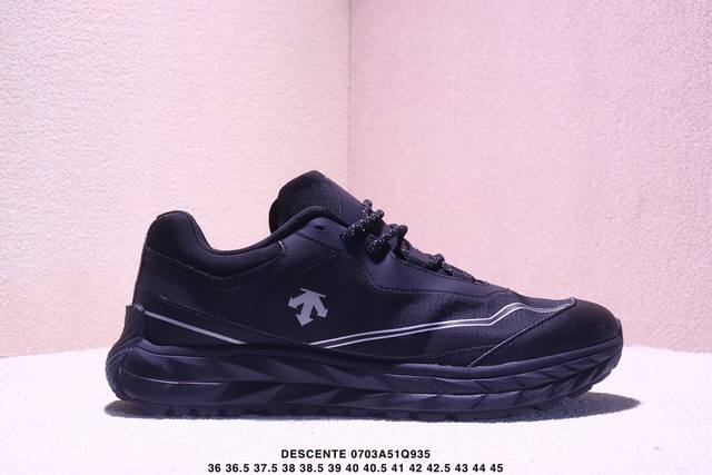 迪桑特Descente Terrain D 舒适百搭 防滑耐磨 低帮 生活休闲鞋 男女同款 黑色 尺码：见图 Xm0703Q935