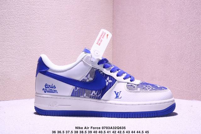 海外限量发售！公司级Nike Air Force 1 '07 Low “Supreme联名 米蓝小反勾”空军一号 低帮 运动鞋 休闲鞋 折边针车 工艺难度大 原