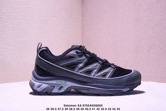 公司级Salomon Xa Pro Xt-6 End萨洛蒙户外越野跑鞋 鞋面采用Sensifit贴合技术 全方位贴合包裹脚型 鞋跟部鞋底牵引设计 提供强大的抓地