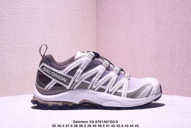Salomon Xa Pro 3D Expanse萨洛蒙户外越野跑鞋 鞋面采用Sensifit贴合技术 全方位贴合包裹脚型 鞋跟部鞋底牵引设计 提供强大的抓地性