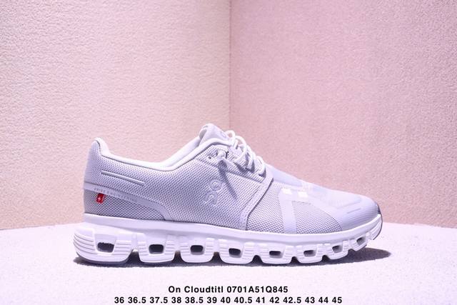 昂跑 训练鞋Cloudtitl新品男女同款防水缓震徒步鞋厚底增高运动老爹鞋。云模块高弹Eva十橡胶组合，缓震回弹双效合一，抓地力及耐磨性兼备原装进口织物鞋面，厚