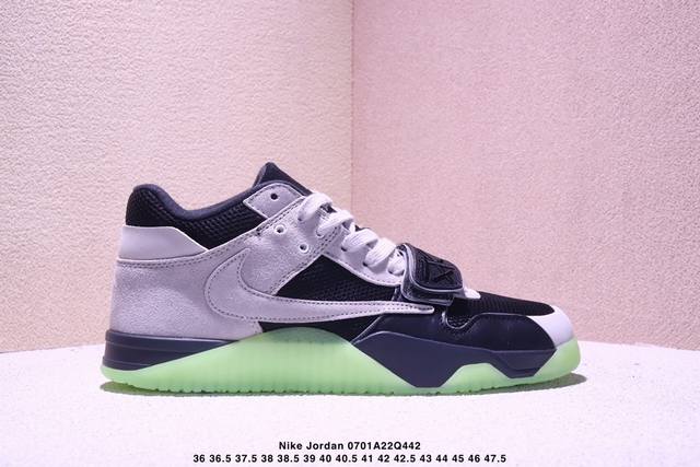 Nike Jordan Jumpman Jack Tr X Travis Scott 耐克 舒适百搭 防滑耐磨 中帮 复古篮球鞋 货号:Ih7971-001 尺