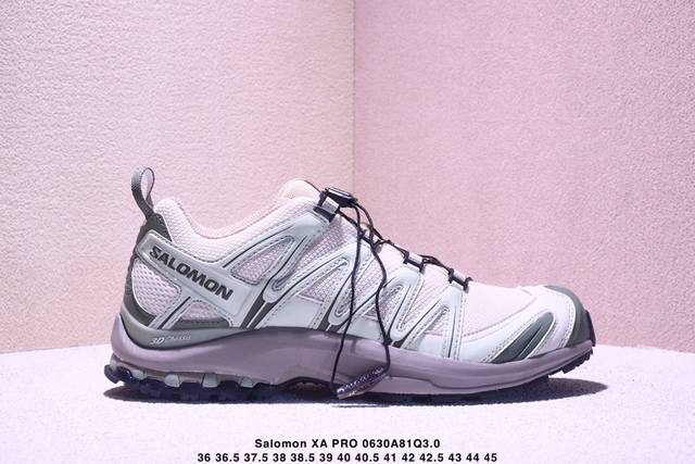 公司级Salomon Xa Pro Xt-6 Expanse萨洛蒙户外越野跑鞋 鞋面采用Sensifit贴合技术 全方位贴合包裹脚型 鞋跟部鞋底牵引设计 提供强
