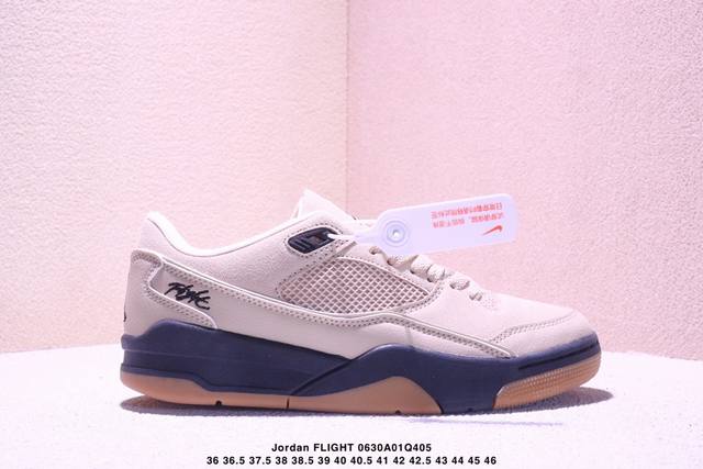 公司级Who Decides War X Nike Jordan Flight Court Ate 搭防滑耐磨 低帮 耐克复古篮球鞋 货号:Hf3255-300