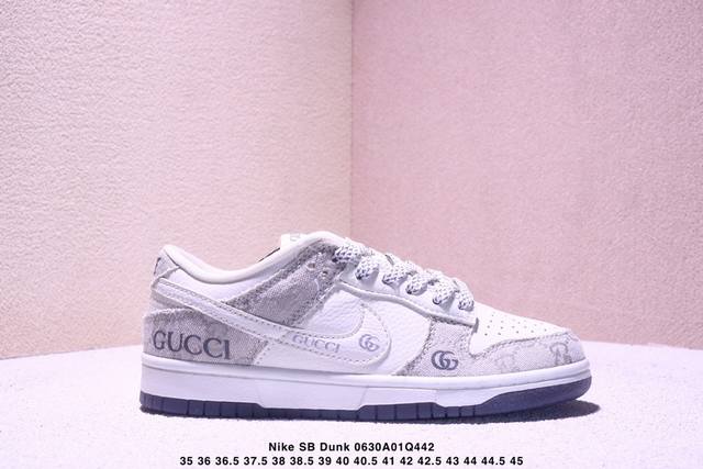 Nike Sb Dunk Low Nike 扣篮系列低帮休闲运动滑板板鞋“皮革米白黑Nike四钩反光”Nk5639-321 尺码：35-46 半 Xm0630Q