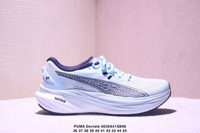 公司级Puma Deviate Nitro 3 彪马 缓震训练跑鞋透气 舒适防滑耐磨 低帮 休闲跑步鞋 货号:309708-06 尺码:36-45 Xm0630