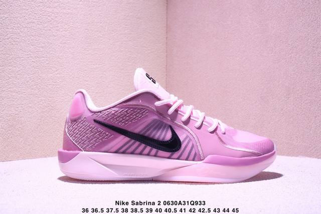 纯原 Nike Sabrina 2 萨布丽娜二代签名减震防滑低帮篮球鞋 革新登场颠覆革新出货缓震配置独家革新！实战属性直接拉满实战天花板上限再度提升！实战亲测-