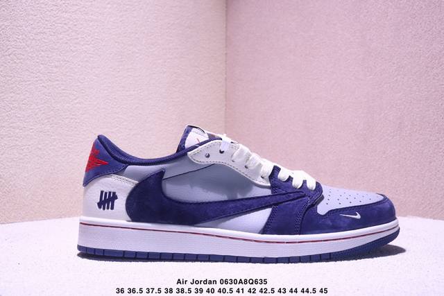 Travis Scott X Fragment Design X Jordan Air Jordan 1 Low Og Sp “Un联名 蓝灰猪八” 多方联名合