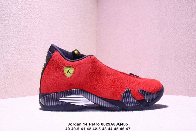 真标Nike Air Jordan 14 Retro Aj14 耐克 乔14 耐磨防滑舒适缓震运动篮球鞋 货号:If5015-600 尺码:40-47 Xm06