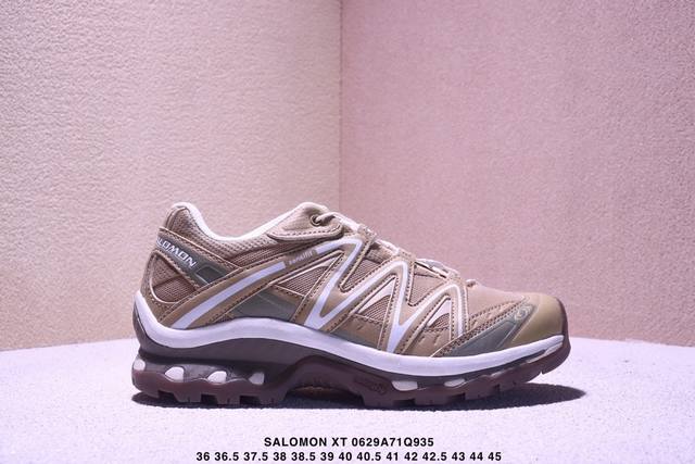 Salomon萨洛蒙 Xt-Quest 探索者系列户外越野跑鞋 鞋面采用Sensifit贴合技术 全方位贴合包裹脚型 鞋跟部鞋底牵引设计 提供强大的抓地性能 更