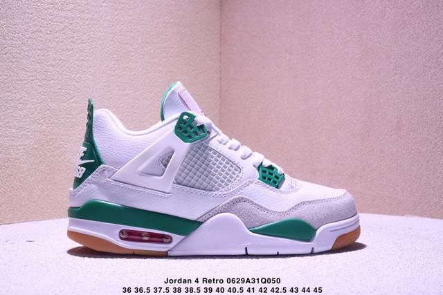 真标耐克Nike Air Jordan 4 Retro 迈克尔 乔丹Aj4代中帮复古休闲运动文化篮球鞋 货号:308497-117 尺码:36 36.5 37.