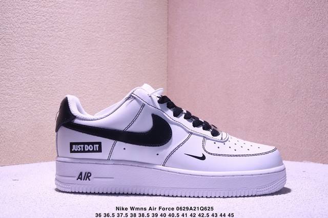 Nike 耐克 采用软质荔枝纹牛剖皮革鞋面材质耐克Nike Wmns Air Force 7 Low White Cherry Blosso Pink 空军一号