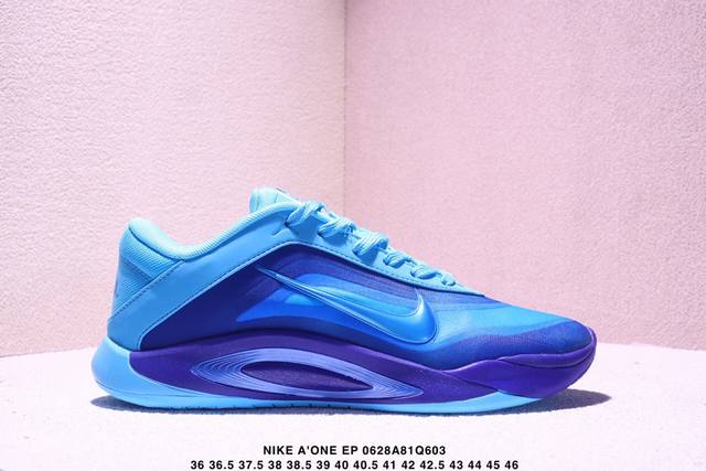 公司级真标半码 Nike耐克 A'one Ep 耐克阿贾威尔逊低帮实战篮球鞋 Xm0628Q603