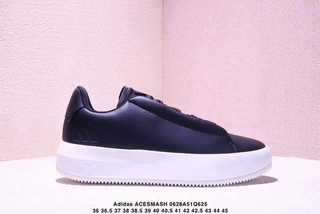 公司级Adidas Acesmash 阿迪达斯 时尚舒适 减震耐磨 低帮轻便板鞋 货号:Jq 1 尺码:36 36.5 37 38 38.5 39 40 40.