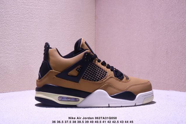 真标耐克Nike Air Jordan 4 Retro 迈克尔 乔丹Aj4代中帮复古休闲运动文化篮球鞋 货号:Dv2262-021 尺码:36 36.5 37.