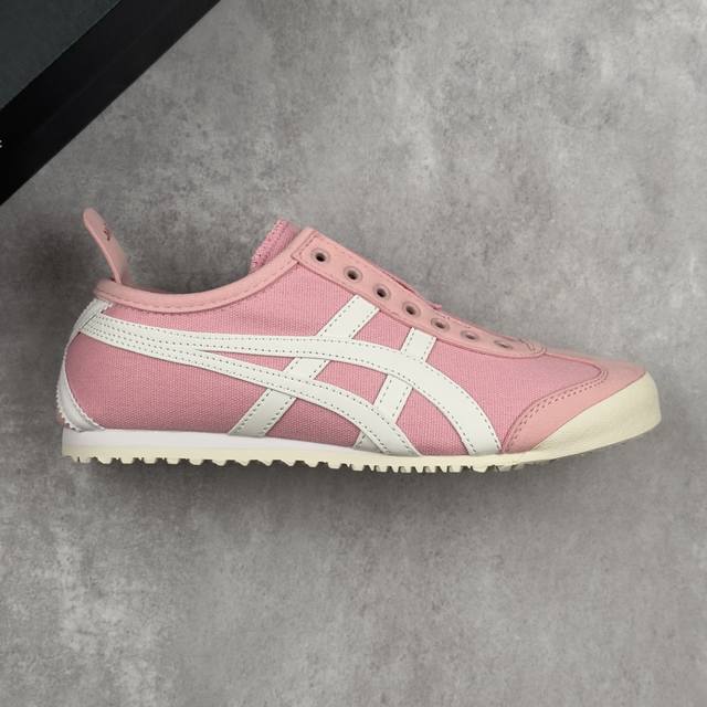 本地 核心私 公司级Onitsuka Tiger Mexico 66 阿斯克斯 鬼冢虎 低帮减震支撑低帮运动休闲鞋 这款鞋由皮革制成，具有鞋跟交叉加固设计，可提