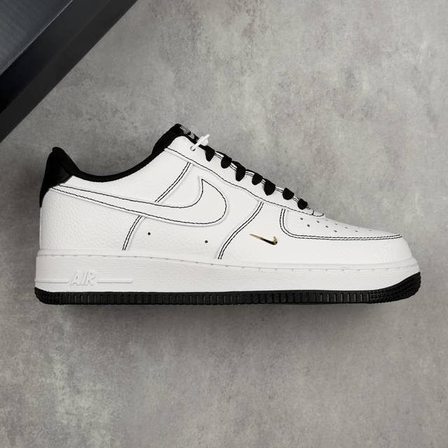 本地 核心私 Nike Air Force 1'07 Low 黑缝线 小金钩 空军一号低帮休闲板鞋 #原楦头原纸板 原厂鞋底 超高清洁度 细节完美 货号：Ib6