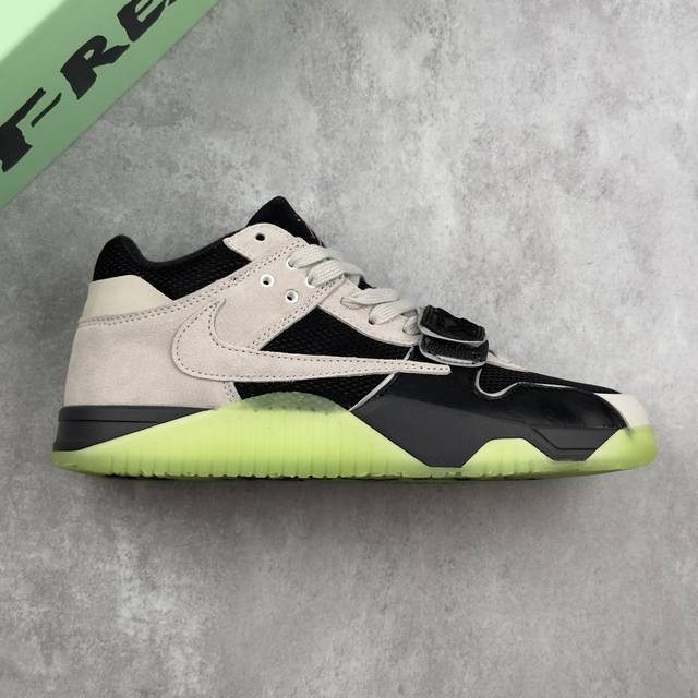 本地 核心私 Chase B X Travis Scott X Jordan Jumpman Jack Tr Aj1 乔1联名倒勾 舒适百搭防滑耐磨中帮复古篮球