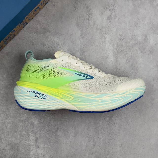 本地 核心私 Brooks布鲁克斯 Hyperion Elite 4 Pb 舒适百搭防滑耐磨 低帮 越野竞速跑步鞋 采用改进工程空气网眼组合热熔工艺 鞋面材质搭