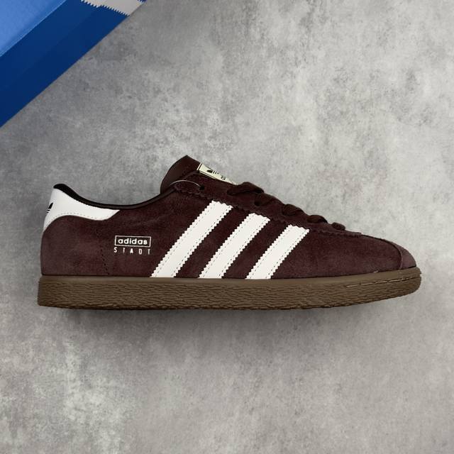 本地 核心私 阿迪达斯 Adidas Originals Stadt 阿罗哈 三叶草休闲防滑耐磨低帮板鞋 鞋头出色设计 塑就出众贴合感 稳固的后跟贴合足部曲线设