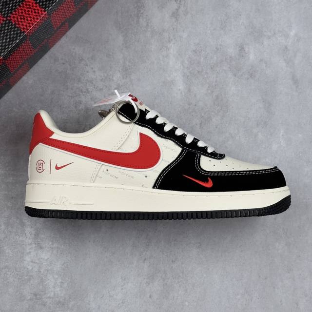 本地 核心私 Nike Air Force 1'07 Low 黑红勾 空军一号低帮休闲板鞋 #原楦头原纸板 原装鞋盒 定制五金配件 内置全掌气垫 原厂鞋底 货号