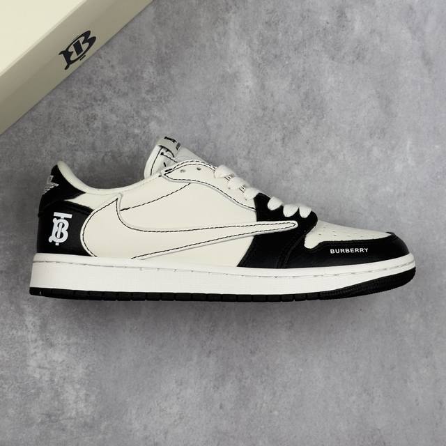 本地 核心私 Travis Scott X Fragment Design X Air Jordan 1 Low Og Sp Aj1 乔1 巴宝莉联名-米黑 低