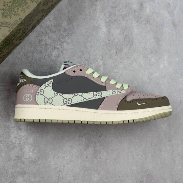 本地 核心私 Travis Scott X Fragment Design X Jordan Air Jordan 1 Low Og Sp “古驰联名---深灰
