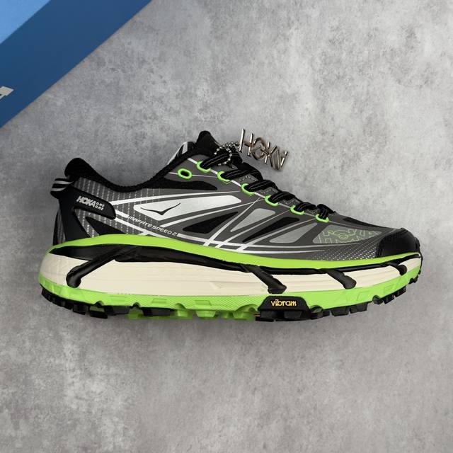 本地 核心私 Hoka U Mafate Speed 2 马法特二代超轻厚底轻量山地跑步鞋 #轻量化材料Fresh Foam。超轻量中底全部用料过3C认证！ 滚