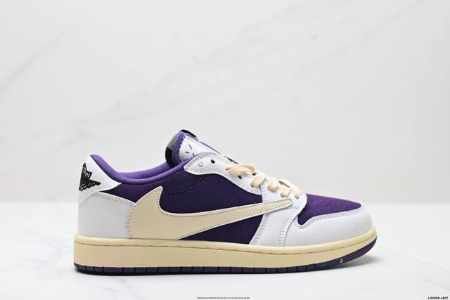 真标Nike Air Jordan 1 X Travis Scott Aj1倒勾 乔一倒钩 耐克 低帮文化篮球鞋 货号:Dm7866-582 尺码:36 36.