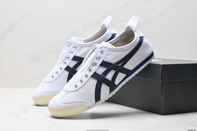 公司级Onitsuka Tiger鬼塚虎 Mexico 66 Slip-On 一脚蹬低帮夏季透气运动休闲鞋 货号:1183A360-109 尺码:36 37 3