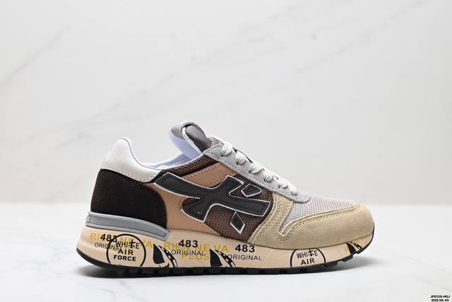 公司级Premiata 牛剖层革 舒适 时尚 经典涂鸦 简约 低帮 生活休闲鞋 尺码:38-45 Id:Jfd129-Hdj